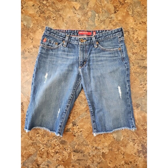 Big Star‎ Alexis Denim Shorts Womens Size 29 Distressed - Picture 1 of 9